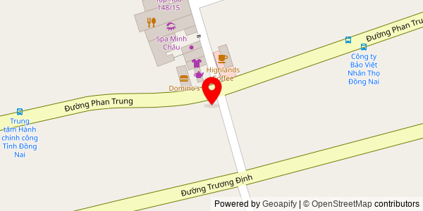 Map location for Bánh Mì ÚT