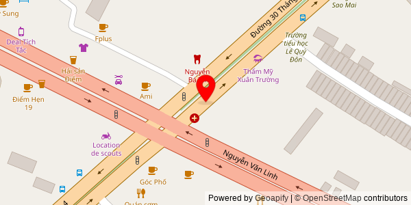 Map location for Bánh Mì Việt