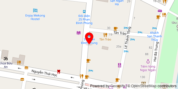 Map location for Chicken Banh Mi 37