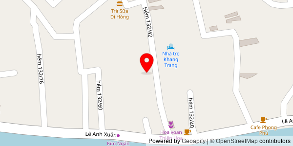 Map location for Phở - bánh mì - hủ tiếu bò kho