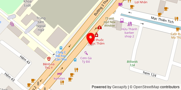 Map location for Tiệm Bánh Mì Thuý