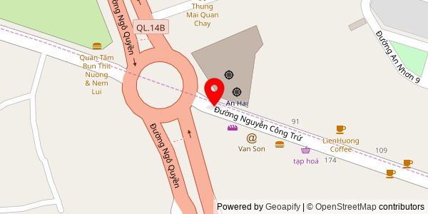 Map location for Bánh mì Thuận Vinh
