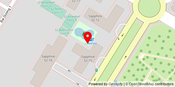 Map location for Bánh mì Quốc Dân Grand World - The Venice