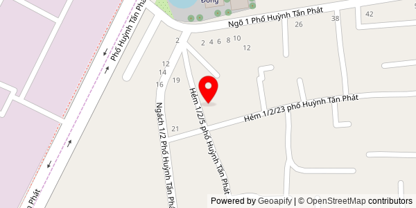 Map location for Tiệm bánh mì Hà Anh