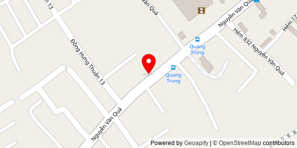 Map location for Bánh mì chay - Cô Ái
