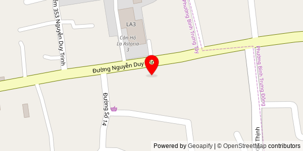Map location for Bánh mì cô Hường