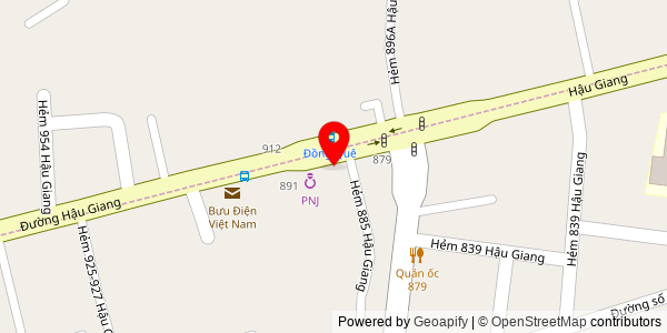 Map location for Bánh mì Kim Hằng