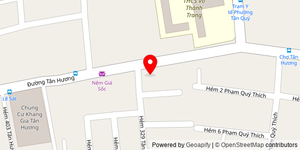 Map location for Bánh Mì Mẹ Bối
