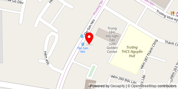 Map location for Bánh mì Minh Thư