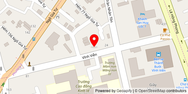 Map location for Bánh mì phá lấu xá xíu