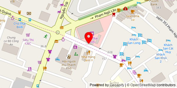 Map location for Bánh Mì Thái Bình