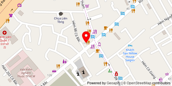 Map location for Bánh Mì Xíu Mại Má Tư