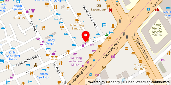 Map location for Bánh Mì