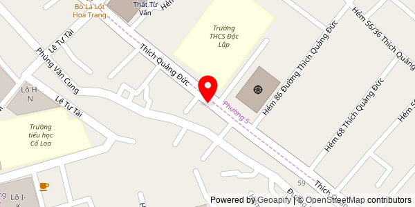 Map location for Tiệm bánh mì - xôi - bánh bao Mini Bami