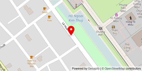 Map location for Bánh mì khói Hoàng Thành
