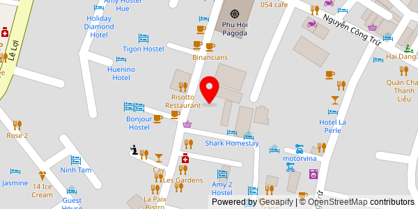 Map location for Bánh mì Phương