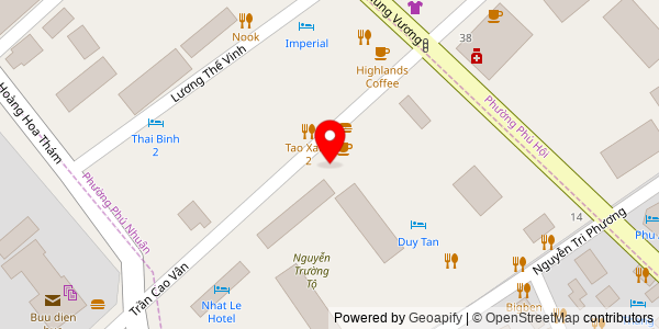 Map location for Bánh Mì Trường Tiền O Tho