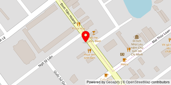 Map location for Bánh mì truyêng thống đông ba cơ sở 4