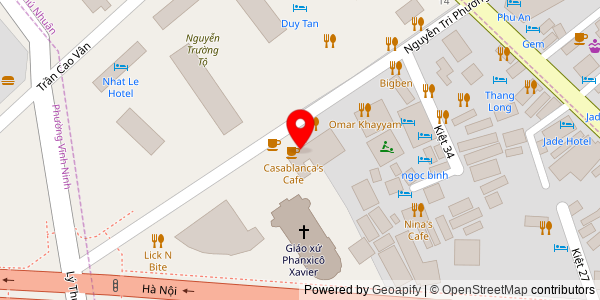 Map location for Xe bánh mì chả cá