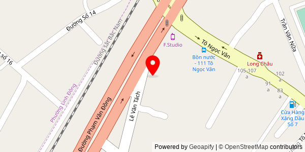Map location for Bánh Mì 1250