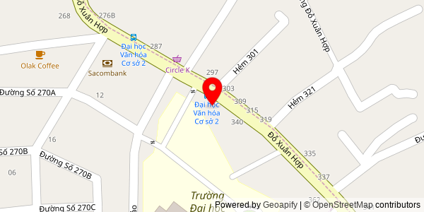 Map location for Bánh Mì Bảo Ân