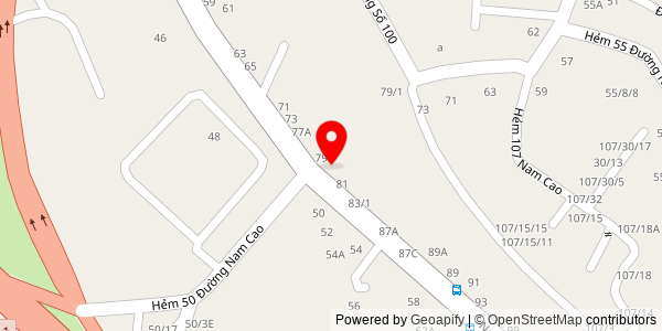 Map location for Bánh mì chả cá bình minh