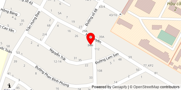 Map location for Bánh mì Chả cá Nha Trang cô Đào