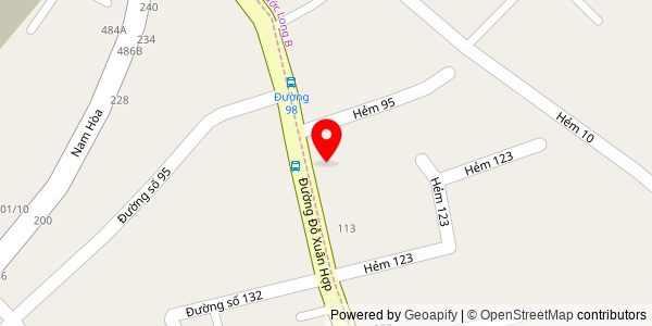 Map location for Bánh mì chay hạnh phúc chi nhánh 1
