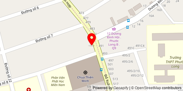 Map location for Bánh mì Chay Tuệ Tâm Vegan