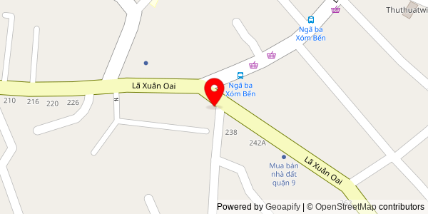 Map location for Bánh Mì Cô Ba