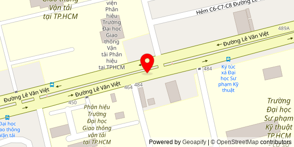 Map location for Bánh Mì Coop Food