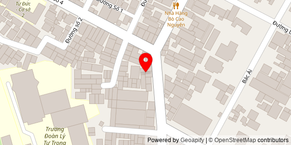 Map location for Bánh mì Góc Phố