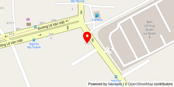 Map location for Bánh mì Kebab Mr.Bá Hộ