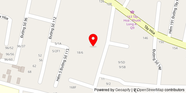 Map location for Bánh mì Năm Châu
