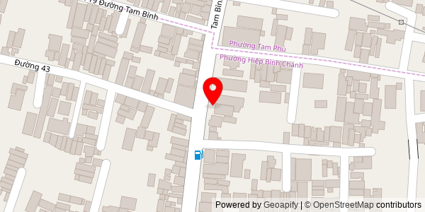 Map location for Bánh Mì Ô Mi Tam Bình