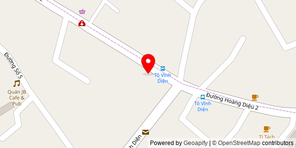 Map location for Bánh Mì PaMi Hoàng Diệu 2