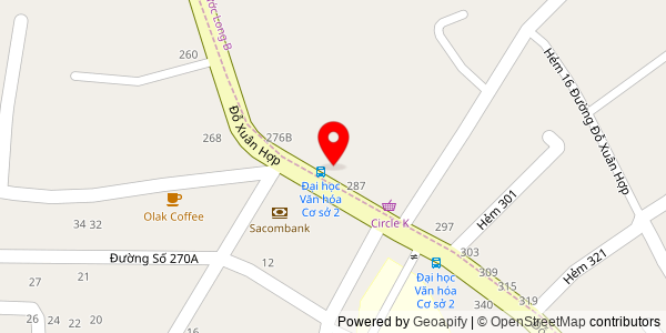 Map location for Bánh Mì Que Đà Lạt