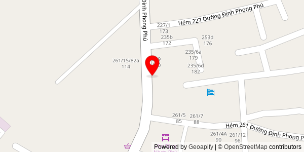 Map location for Bánh mì que đà nẵng ĐÌNH PHONG PHÚ