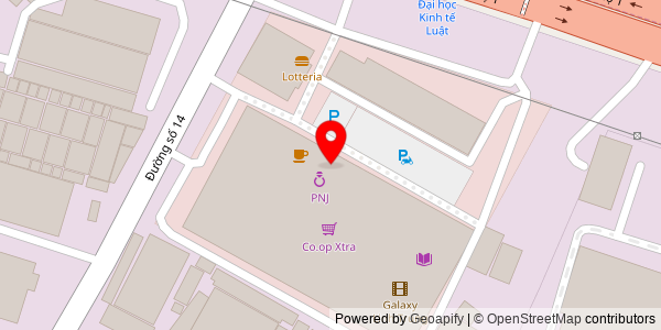 Map location for Bánh Mì Que Pháp Thủ Đức