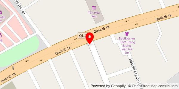 Map location for BÁNH MÌ THỊT MINH VY | MÓN NGON DĨ AN