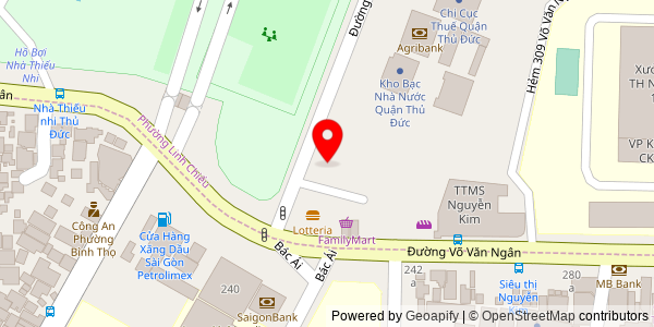 Map location for Cà phê, bánh mì, cơm trưa Thanh Thủy