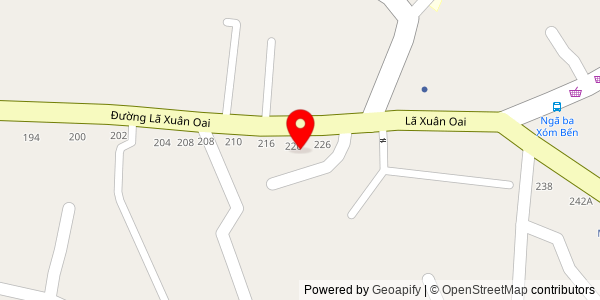 Map location for Cửa Hàng Bánh Mì Hà Nội 226 Lã Xuân Oai