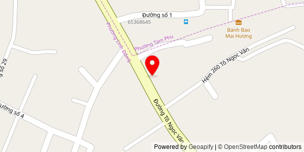Map location for Cửa Hàng Bánh Mì Tuấn Mập Tô Ngọc Vân
