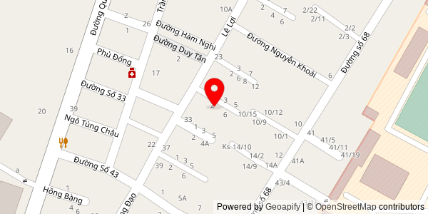 Map location for Faifo Bánh Mì