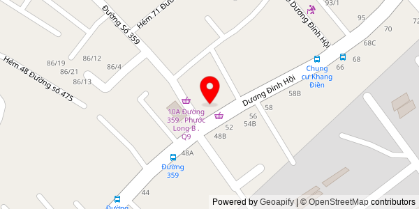 Map location for Lò Bánh Mì - Bánh Ngọt Phương Đông