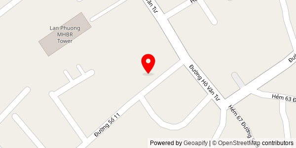 Map location for Lò Bánh Mì Dương