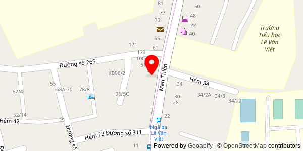 Map location for Lò Bánh Mì Khánh Mập