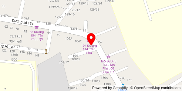 Map location for Lò Bánh Mì Tân Phú
