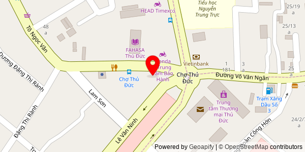 Map location for Lò Bánh Mì Đức Phát Thủ Đức