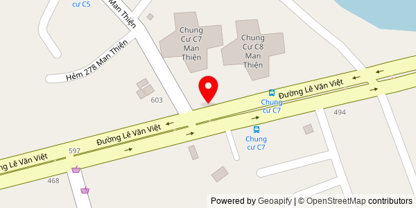 Map location for Ồ Mí - Bánh Mì Pate và Bún (CN Lê Văn Việt)
